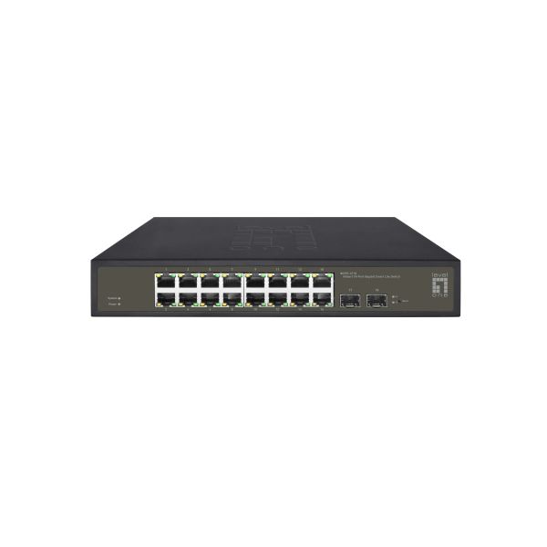 LevelOne GES-2118 netwerk-switch Managed L2 Gigabit Ethernet (10/100/1000) Zwart (GES-2118)