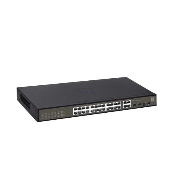 LevelOne GES-2128 netwerk-switch Managed L2 Gigabit Ethernet (10/100/1000) Zwart (GES-2128)