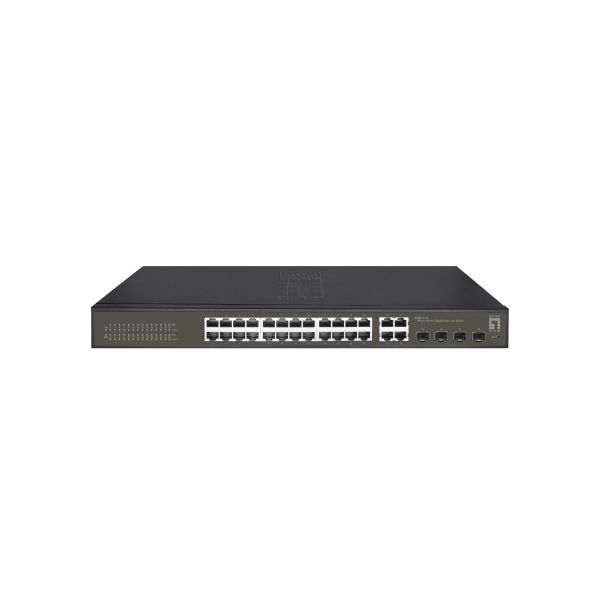 LevelOne GES-2128 netwerk-switch Managed L2 Gigabit Ethernet (10/100/1000) Zwart (GES-2128)