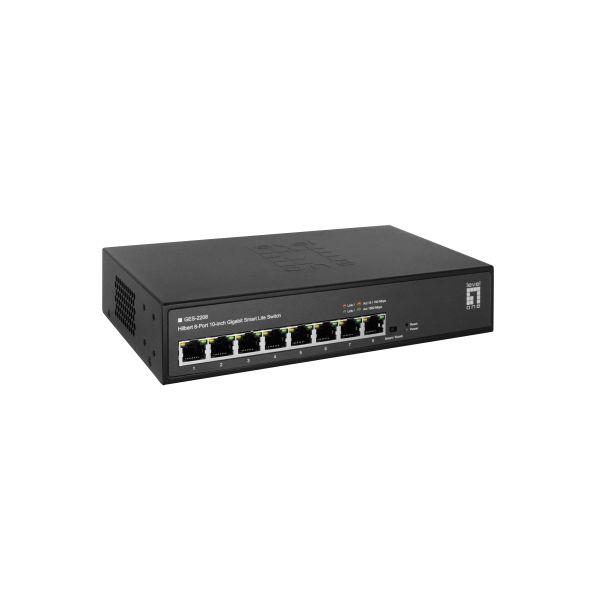 LevelOne GES-2208 netwerk-switch Managed L2 Gigabit Ethernet (10/100/1000) Zwart (GES-2208)