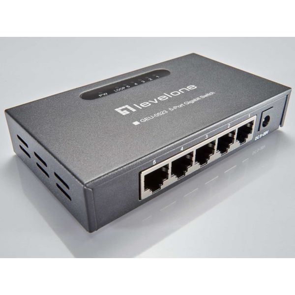 LevelOne GEU-0523 netwerk-switch Unmanaged Gigabit Ethernet (10/100/1000) Zwart (GEU-0523)