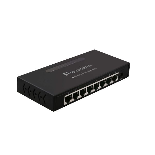 LevelOne GEU-0822 netwerk-switch Unmanaged Gigabit Ethernet (10/100/1000) Zwart (GEU-0822)