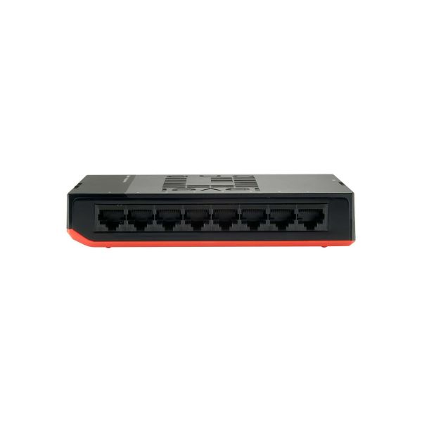 LevelOne GSW-0807 netwerk-switch Unmanaged Gigabit Ethernet (10/100/1000) Zwart, Rood (GSW-0807)