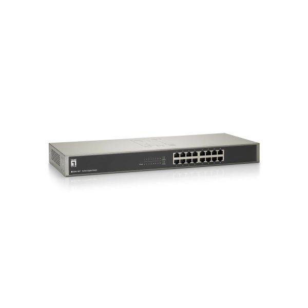 LevelOne GSW-1657 netwerk-switch Unmanaged Gigabit Ethernet (10/100/1000) Zwart, Grijs (GSW-1657) LevelOne GSW-1657 netwerk-switch Unmanaged Gigabit Ethernet (10/100/1000) Zwart, Grijs (GSW-1657)