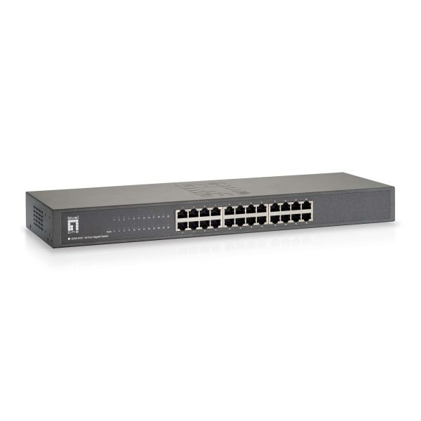 LevelOne GSW-2457 netwerk-switch Unmanaged Gigabit Ethernet (10/100/1000) Zwart (GSW-2457)
