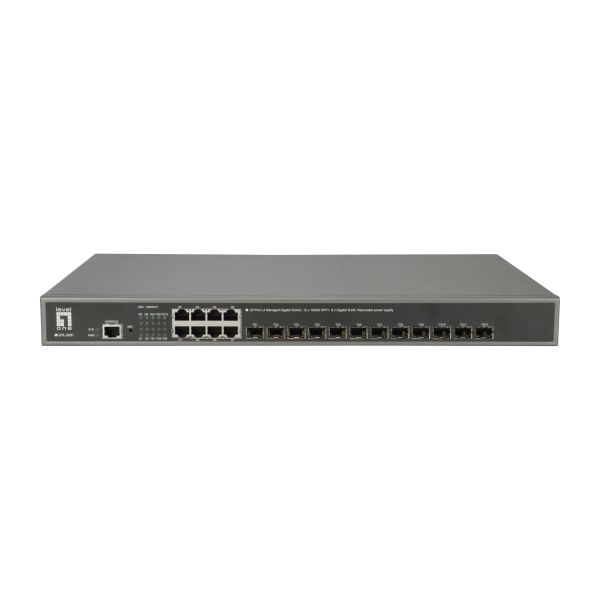 LevelOne GTL-2091 Managed L3 Gigabit Ethernet (10/100/1000) Grijs (GTL-2091) LevelOne GTL-2091 Managed L3 Gigabit Ethernet (10/100/1000) Grijs (GTL-2091)