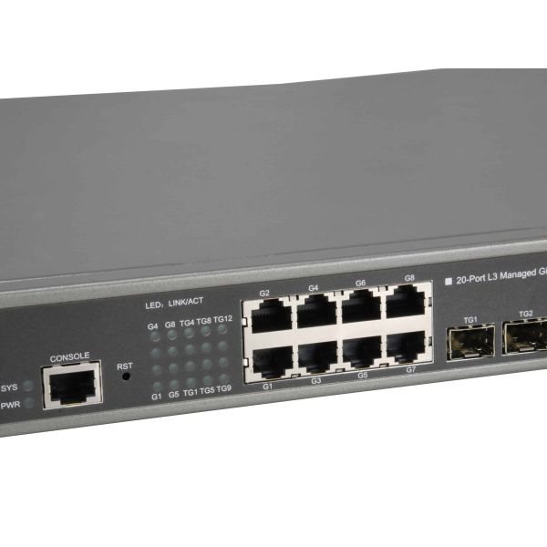 LevelOne GTL-2091 Managed L3 Gigabit Ethernet (10/100/1000) Grijs (GTL-2091)