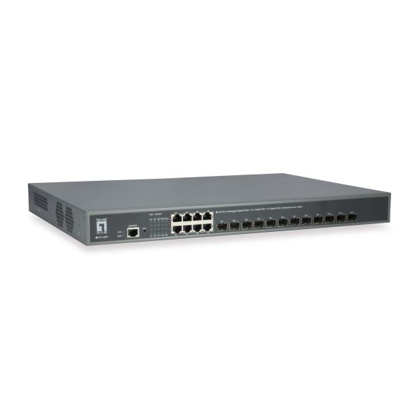 LevelOne GTL-2091 Managed L3 Gigabit Ethernet (10/100/1000) Grijs (GTL-2091)