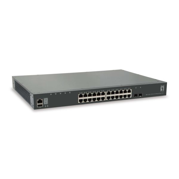 LevelOne GTL-2881 netwerk-switch Managed L3 Gigabit Ethernet (10/100/1000) Grijs (GTL-2881) LevelOne GTL-2881 netwerk-switch Managed L3 Gigabit Ethernet (10/100/1000) Grijs (GTL-2881)