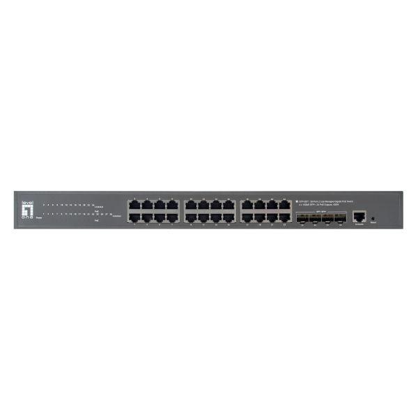 LevelOne GTP-2871 netwerk-switch Managed L3 Gigabit Ethernet (10/100/1000) Power over Ethernet (PoE) Grijs (GTP-2871)