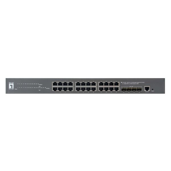 LevelOne GTP-2871 netwerk-switch Managed L3 Gigabit Ethernet (10/100/1000) Power over Ethernet (PoE) Grijs (GTP-2871)