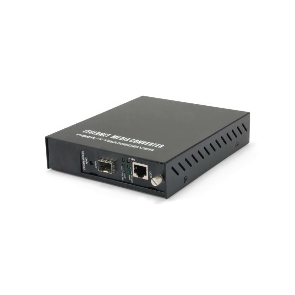 LevelOne GVM-1000 netwerk media converter 1000 Mbit/s Zwart (GVM-1000)