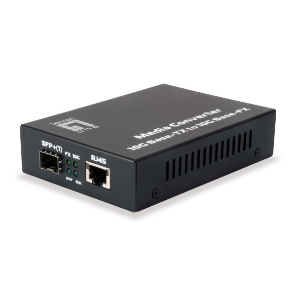 LevelOne GVT-0500 netwerk media converter 10000 Mbit/s Zwart (GVT-0500)