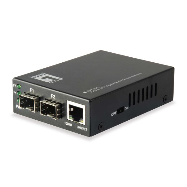 LevelOne GVT-2011 netwerk media converter 1000 Mbit/s Grijs (GVT-2011)