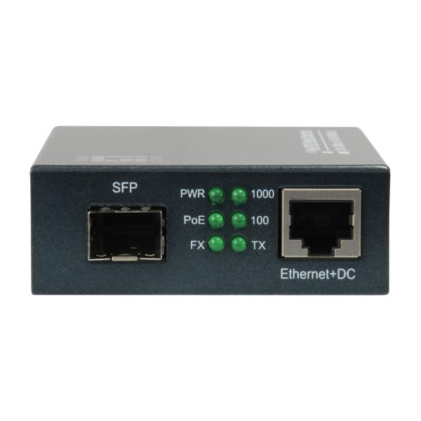 LevelOne GVT-2012 netwerk media converter 1000 Mbit/s Zwart (GVT-2012)