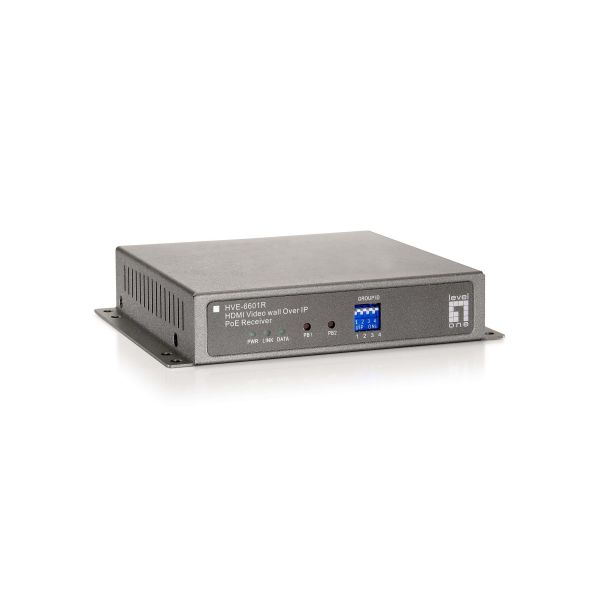 LevelOne HVE-6601R audio/video extender AV-receiver Grijs (HVE-6601R) LevelOne HVE-6601R audio/video extender AV-receiver Grijs (HVE-6601R)