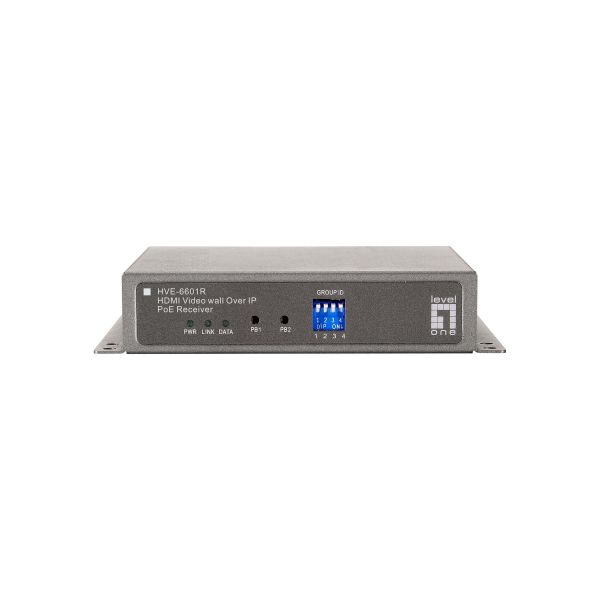 LevelOne HVE-6601R audio/video extender AV-receiver Grijs (HVE-6601R)