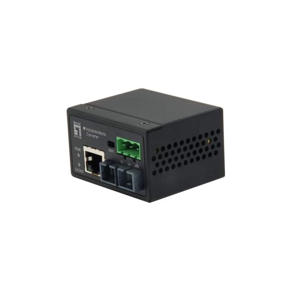 LevelOne IEC-4002 netwerk media converter 100 Mbit/s Multimode Zwart (IEC-4002)