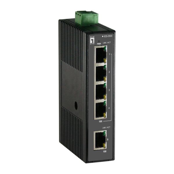LevelOne IES-0500 netwerk-switch Unmanaged Fast Ethernet (10/100) Zwart (IES-0500) LevelOne IES-0500 netwerk-switch Unmanaged Fast Ethernet (10/100) Zwart (IES-0500)