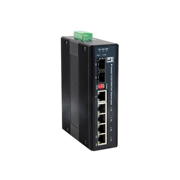 LevelOne IES-0610 netwerk-switch Gigabit Ethernet (10/100/1000) Power over Ethernet (PoE) Zwart (IES-0610)