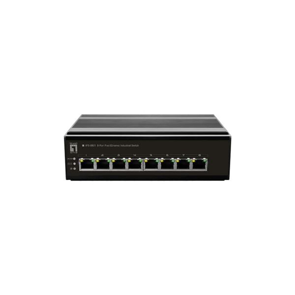 LevelOne IFS-0801 netwerk-switch Unmanaged Fast Ethernet (10/100) Zwart (IFS-0801)
