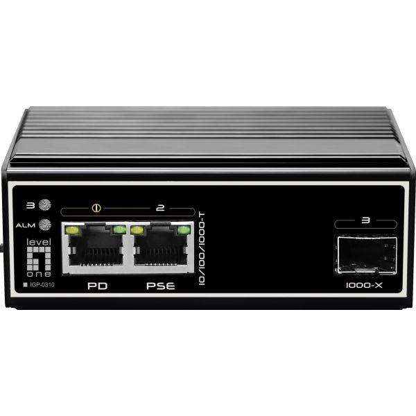 LevelOne IGP-0310 netwerk-switch Gigabit Ethernet (10/100/1000) Power over Ethernet (PoE) Zwart (IGP-0310)
