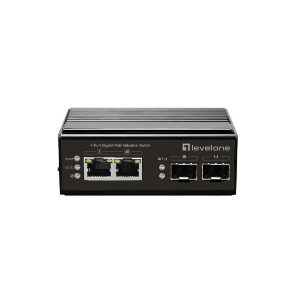 LevelOne IGP-0432 netwerk-switch Unmanaged Gigabit Ethernet (10/100/1000) Power over Ethernet (PoE) Zwart (IGP-0431)
