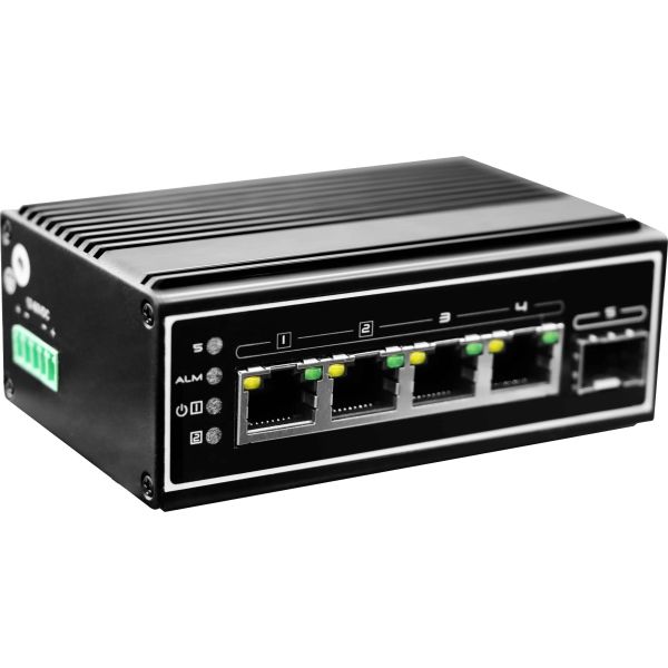 LevelOne IGP-0502 netwerk-switch Unmanaged Gigabit Ethernet (10/100/1000) Power over Ethernet (PoE) Zwart (IGP-0502)