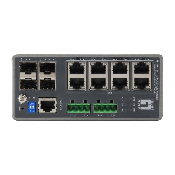 LevelOne IGP-1271 netwerk-switch Managed L3 Gigabit Ethernet (10/100/1000) Power over Ethernet (PoE) Grijs (IGP-1271)