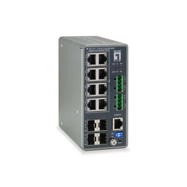 LevelOne IGP-1271 netwerk-switch Managed L3 Gigabit Ethernet (10/100/1000) Power over Ethernet (PoE) Grijs (IGP-1271)