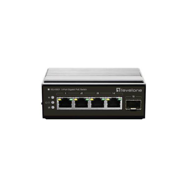 LevelOne IGU-0501 netwerk-switch Gigabit Ethernet (10/100/1000) Power over Ethernet (PoE) Zwart (IGU-0501) LevelOne IGU-0501 netwerk-switch Gigabit Ethernet (10/100/1000) Power over Ethernet (PoE) Zwart (IGU-0501)