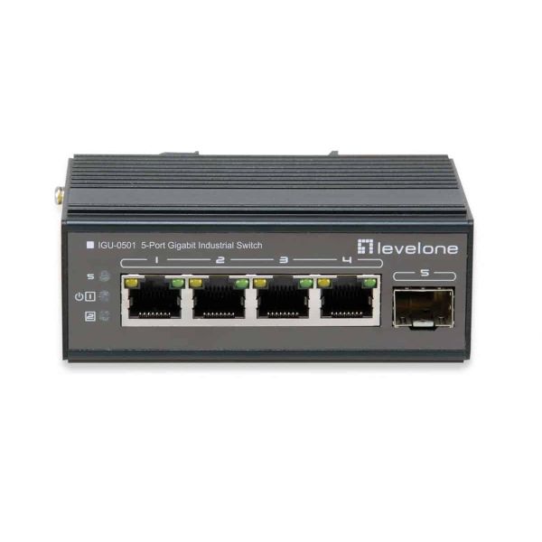LevelOne IGU-0501 netwerk-switch Gigabit Ethernet (10/100/1000) Zwart (IGU-0501)