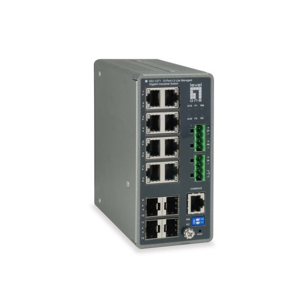LevelOne IGU-1271 netwerk-switch Managed L3 Gigabit Ethernet (10/100/1000) Grijs (IGU-1271)