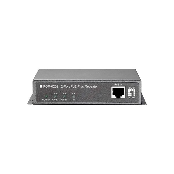 LevelOne POR-0202 netwerkextender Netwerkrepeater Zwart (POR-0202)