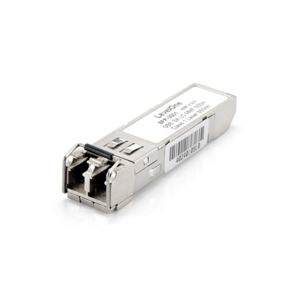 LevelOne SFP-3001 netwerk transceiver module Vezel-optiek 1250 Mbit/s 850 nm (SFP-3001)