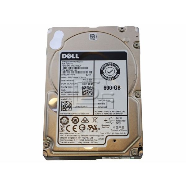 Dell 600GB SAS 2.5" 10K RPM Hard Drive (D1F14-RFB)