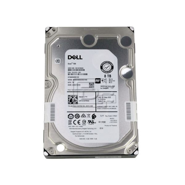 Dell 8TB 7.2K 3.5 SAS 12G SED Refurbished (V7RN3-RFB)