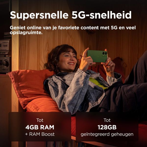 Motorola moto G35 5G 17,1 cm (6.72") Dual SIM Android 14 USB Type-C 4 GB 128 GB 5000 mAh Groen (PB3K0032IT)