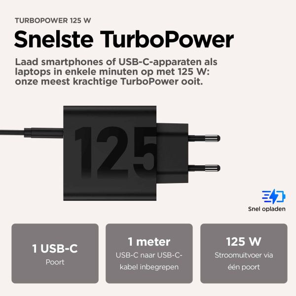 Motorola TurboPower 125W Universeel Zwart AC Snel opladen Binnen (PG38C06280)