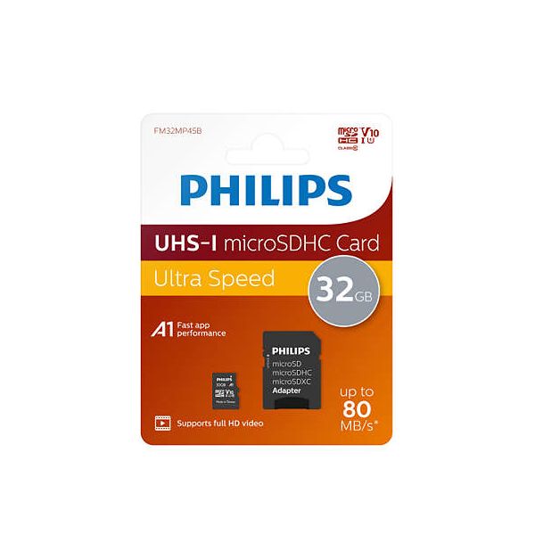 Philips FM32MP45B/00 flashgeheugen 32 GB MicroSDXC UHS-I Klasse 10 (FM32MP45B/00)