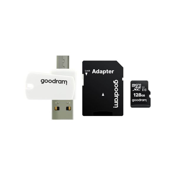 Goodram M1A4 All in One 128 GB MicroSDXC UHS-I Klasse 10 (M1A4-1280R12) Goodram M1A4 All in One 128 GB MicroSDXC UHS-I Klasse 10 (M1A4-1280R12)