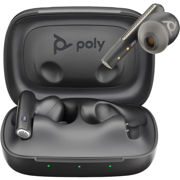 Poly Voyager Free 60 UC M Carbon Black Earbuds + BT700 USB-A-adapter + oplaadcase basis (7Y8L7AA)