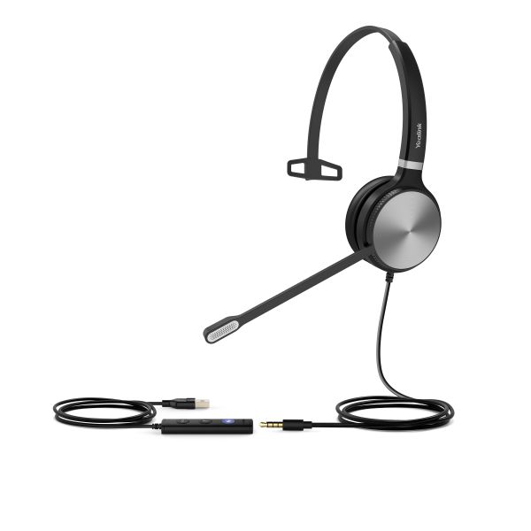 Yealink UH36 Mono Teams Headset Bedraad Hoofdband Kantoor/callcenter USB Type-A Zwart, Zilver (UH36 MONO TEAMS) Yealink UH36 Mono Teams Headset Bedraad Hoofdband Kantoor/callcenter USB Type-A Zwart, Zilver (UH36 MONO TEAMS)