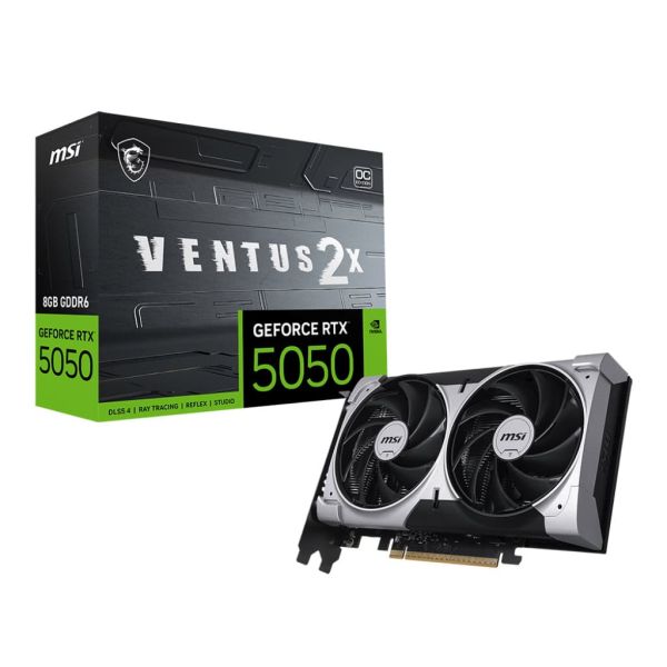 MSI GEFORCE RTX 5050 8G VENTUS 2X OC videokaart NVIDIA 8 GB GDDR6 (V538-002R) MSI GEFORCE RTX 5050 8G VENTUS 2X OC videokaart NVIDIA 8 GB GDDR6 (V538-002R)