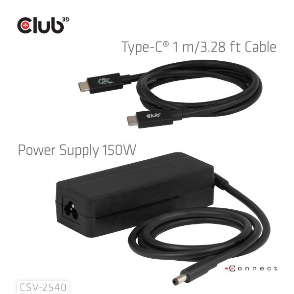 CLUB3D Club 3D 14-in-1 USB-C® Quad Display Dockingstation – 4 Schermen & 100W Snelladen (CSV-2540)