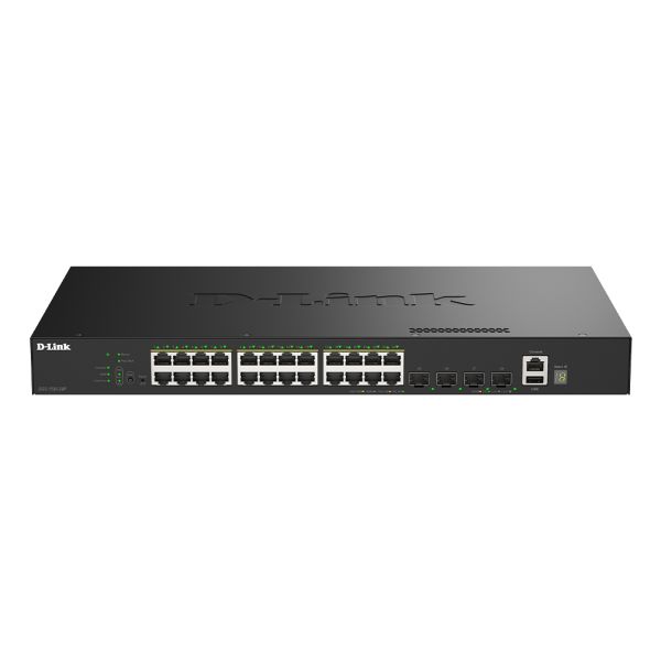 D-Link DGS-1530-28P/E netwerk-switch Managed L2 Gigabit Ethernet (10/100/1000) Power over Ethernet (PoE) Zwart (DGS-1530-28P/E)