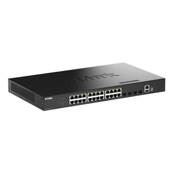 D-Link DGS-1530-28P/E netwerk-switch Managed L2 Gigabit Ethernet (10/100/1000) Power over Ethernet (PoE) Zwart (DGS-1530-28P/E)