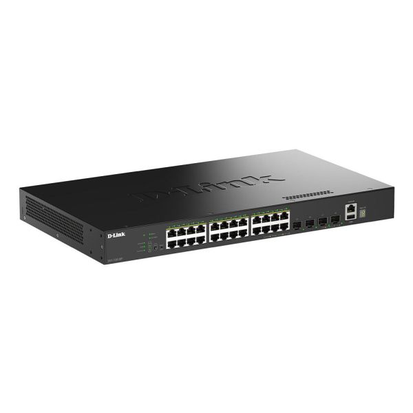 D-Link DGS-1530-28P/E netwerk-switch Managed L2 Gigabit Ethernet (10/100/1000) Power over Ethernet (PoE) Zwart (DGS-1530-28P/E)