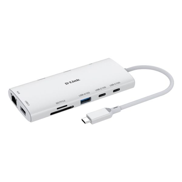 D-Link DUP-A01 interface hub USB 3.2 Gen 1 (3.1 Gen 1) Type-C 10000 Mbit/s Wit (DUP-A01)