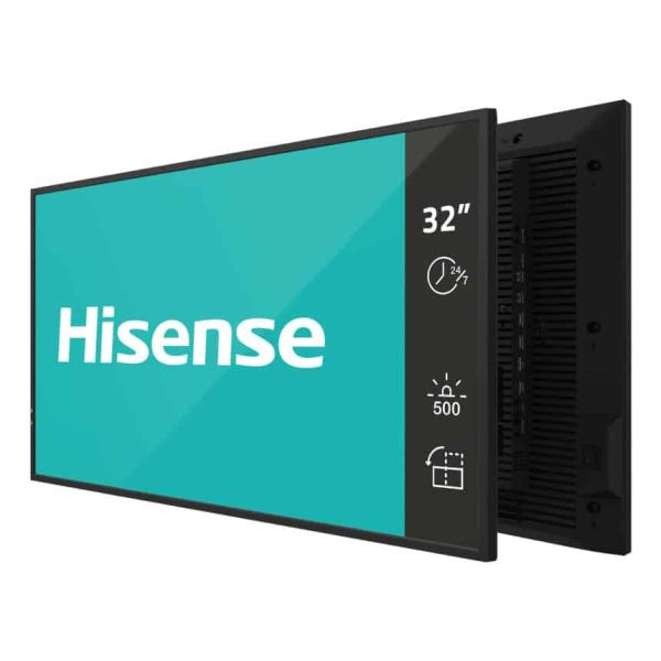 Hisense 32DM66D beeldkrant Digitaal A-kaart 81,3 cm (32") Wifi 500 cd/m² Full HD Zwart Android 11 24/7 (32DM66D)